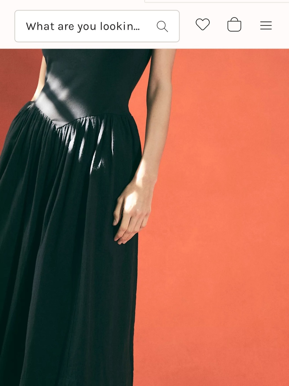 Free People Onda Drop-Waist Tube Midi Dress Size XS Black